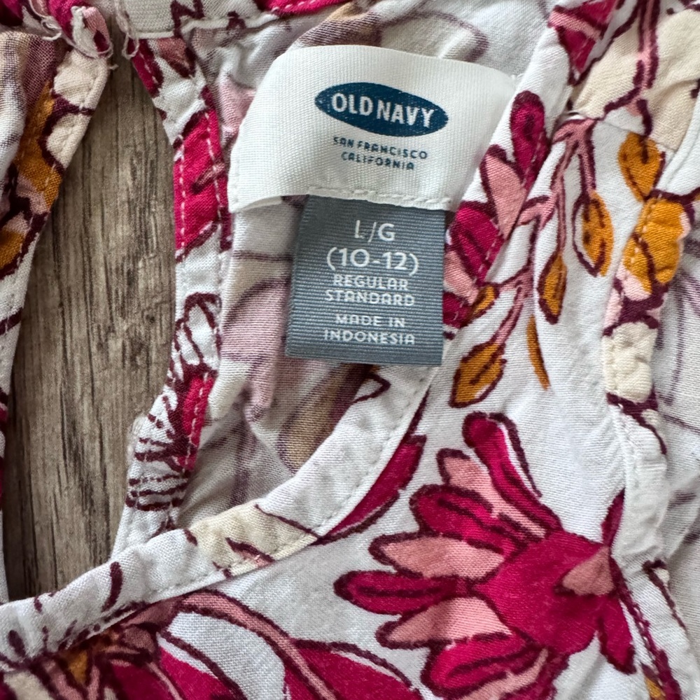 Old Navy Kids Floral Dress - Pink, Orange, White